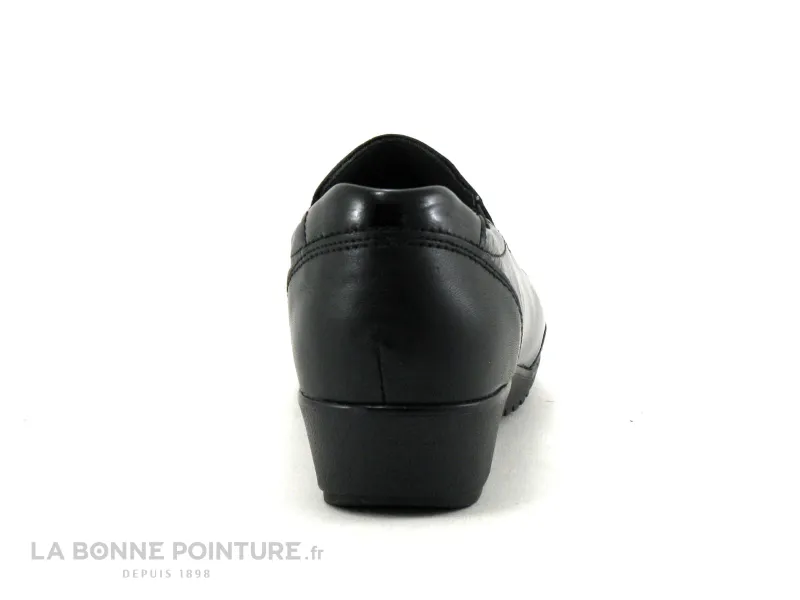 Achat chaussures 3 Points de Suspension Femme Mocassin, vente 3 Points de Suspension 0161 - Mocassin noir Femme - Semelle compen