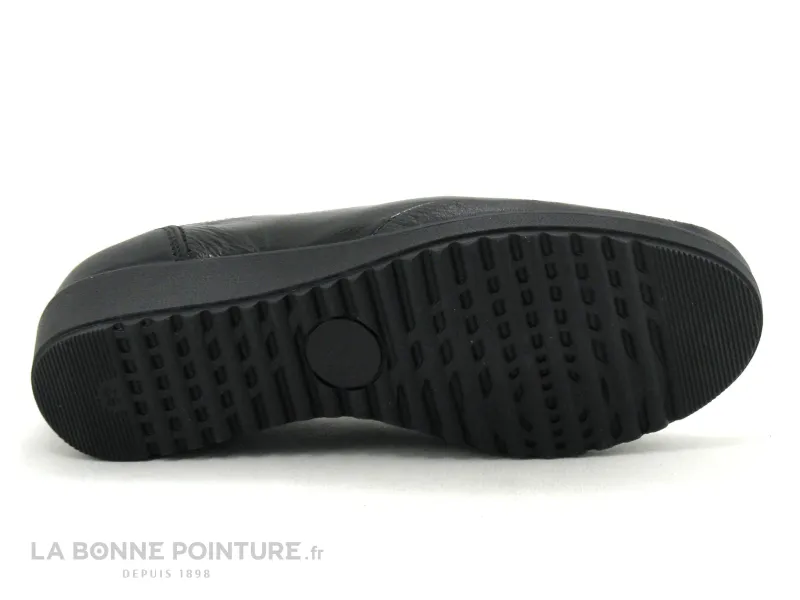 Achat chaussures 3 Points de Suspension Femme Mocassin, vente 3 Points de Suspension 0161 - Mocassin noir Femme - Semelle compen