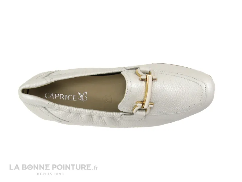 Achat chaussures Caprice Femme Mocassin, vente Caprice 9-24654-42 136 - Pearl - Mocassin cuir beige Femme