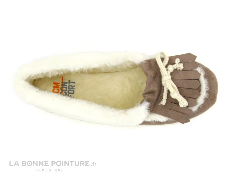 Achat chaussures CM Confort Femme Pantoufle Chausson, vente CM Confort 10343 - Vison 35 - Chausson mocassin Femme beige