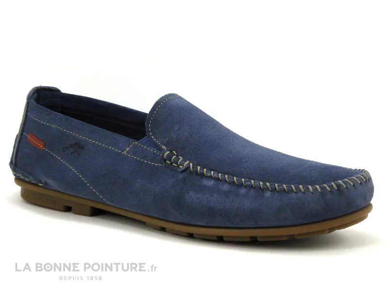 Achat chaussures Fluchos Homme Mocassin, vente Fluchos DORIAN F1091 Luxe Jeans - Mocassin souple Homme bleu