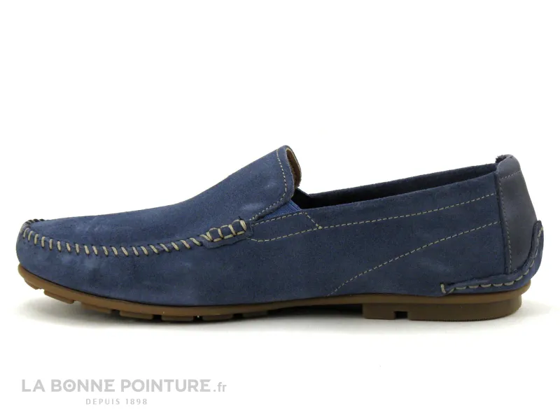 Achat chaussures Fluchos Homme Mocassin, vente Fluchos DORIAN F1091 Luxe Jeans - Mocassin souple Homme bleu