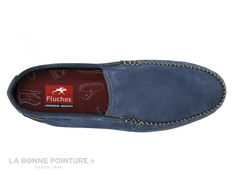 Achat chaussures Fluchos Homme Mocassin, vente Fluchos DORIAN F1091 Luxe Jeans - Mocassin souple Homme bleu