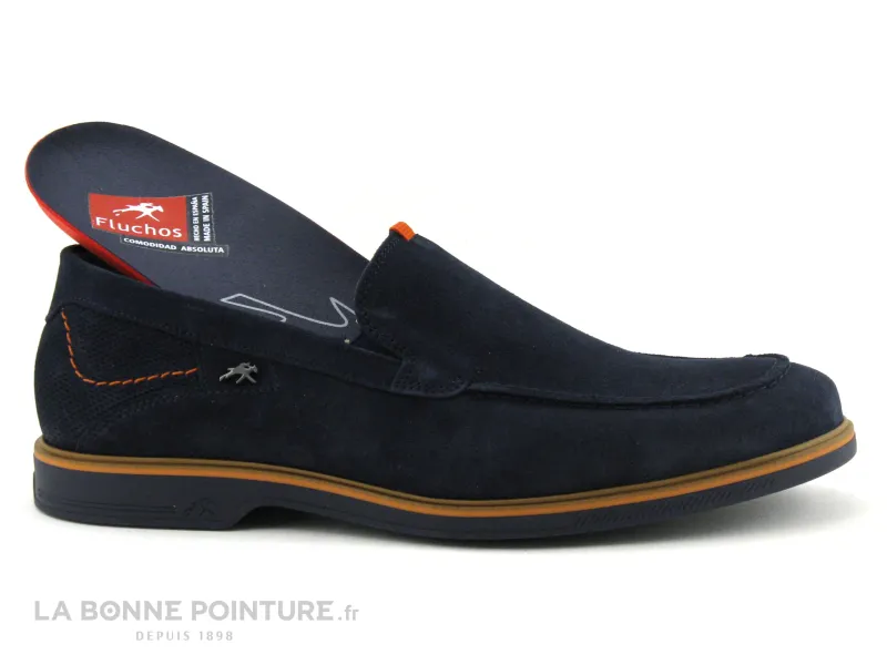 Achat chaussures Fluchos Homme Mocassin, vente Fluchos F1745 Tristan marino - Mocassin Homme bleu marine