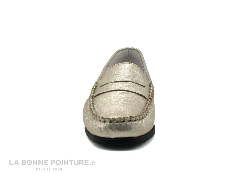 Achat chaussures Geo Reino Femme Mocassin, vente Geo Reino MOZARD Apolo silk - Mocassin or Femme - Semelle souple