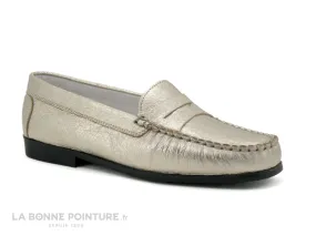 Achat chaussures Geo Reino Femme Mocassin, vente Geo Reino MOZARD Apolo silk - Mocassin or Femme - Semelle souple