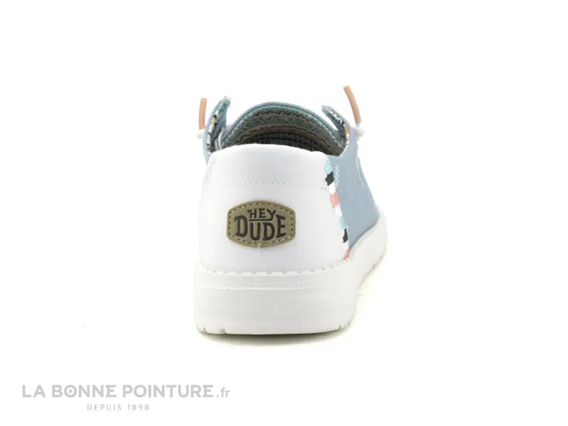 Achat chaussures Hey Dude Femme Chaussure en Toile, vente Hey Dude WENDY BOHO 40054-4MH Light denim - Chaussure toile bleue Femm