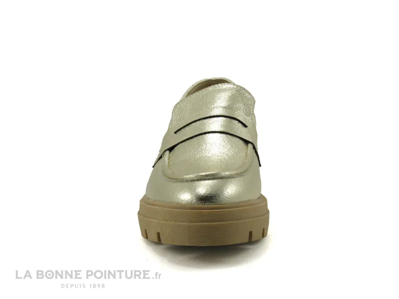 Achat chaussures Les ptites bombes LPB Femme Mocassin, vente LPB Les Petites Bombes - GASTONIA Or metal C02D013 - Mocassin Femme