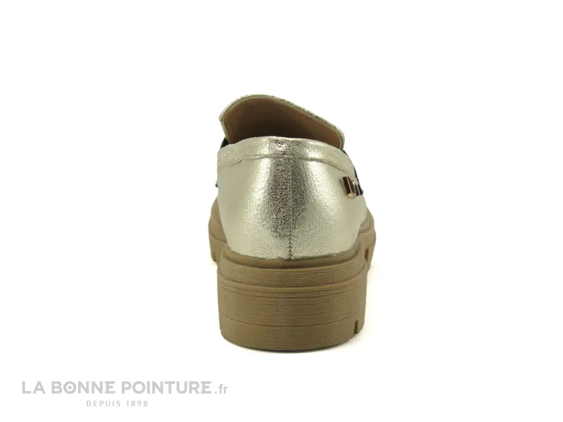 Achat chaussures Les ptites bombes LPB Femme Mocassin, vente LPB Les Petites Bombes - GASTONIA Or metal C02D013 - Mocassin Femme