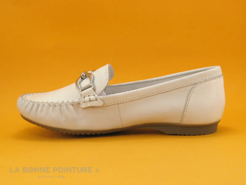 Achat chaussures Marco Tozzi Femme Mocassin, vente Marco Tozzi 2-24203-20 - Mocassin Femme en cuir blanc