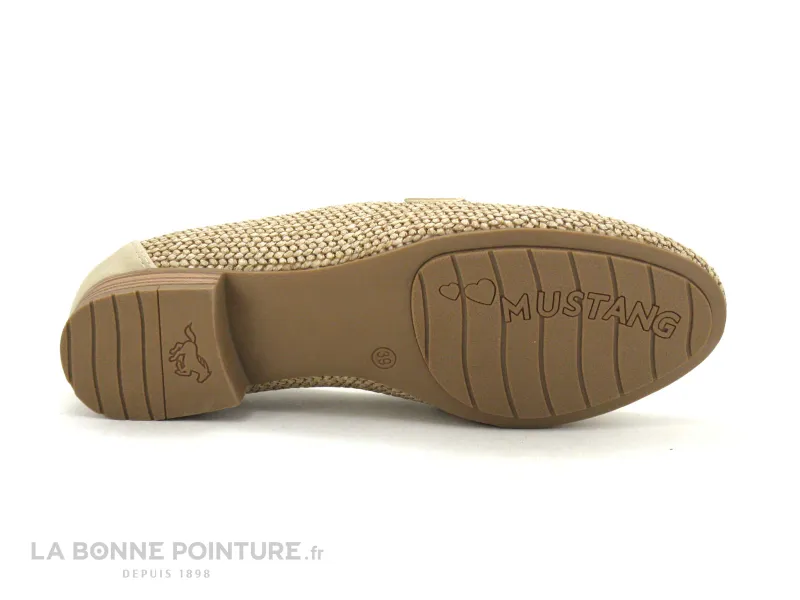 Achat chaussures Mustang Shoes Femme Mocassin, vente Mustang 1489-402-4 Beige - Mocassin Femme