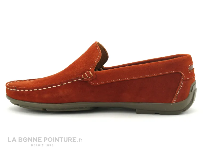 Achat chaussures Orland Homme Mocassin, vente Orland 2022 SW Muskat 166 - Mocassin Homme orange brique