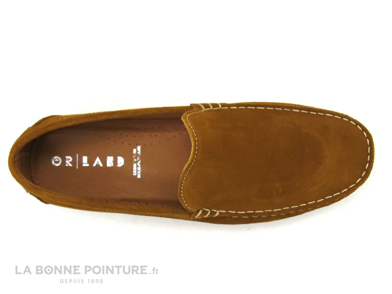 Achat chaussures Orland Homme Mocassin, vente Orland 2022 SW Setter - Mocassin Homme cuir velours marron camel