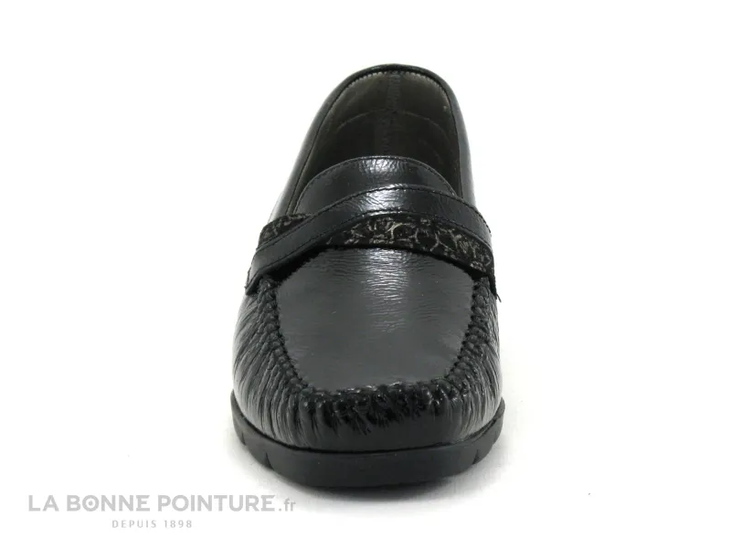 Achat chaussures Pedi Girl Femme Mocassin, vente Pedi Girl LOFEN Noir verni - Anthracite - Mocassin Femme