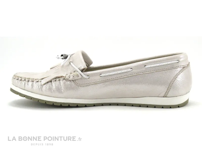 Achat chaussures Pedro Torres Femme Mocassin, vente Pedro Torres 107E Shine Beige - Mocassin Femme beige brillant