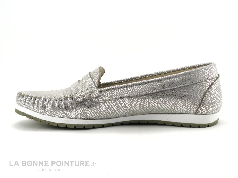 Achat chaussures Pedro Torres Femme Mocassin, vente Pedro Torres 109 vizon - Mocassin Femme beige et argent