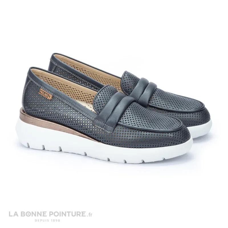 Achat chaussures Pikolinos Femme Mocassin, vente Pikolinos RUEDA W2A-3862CP 300 Blue - Mocassin Femme bleu marine