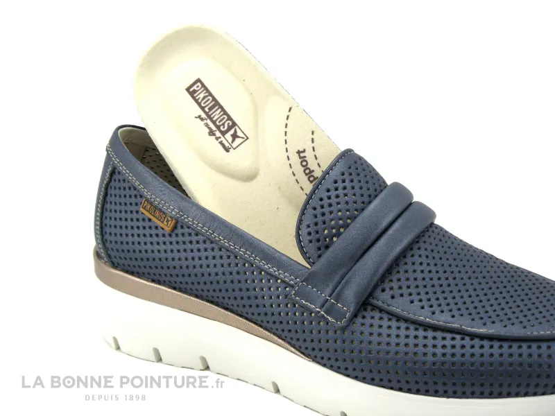 Achat chaussures Pikolinos Femme Mocassin, vente Pikolinos RUEDA W2A-3862CP 300 Blue - Mocassin Femme bleu marine