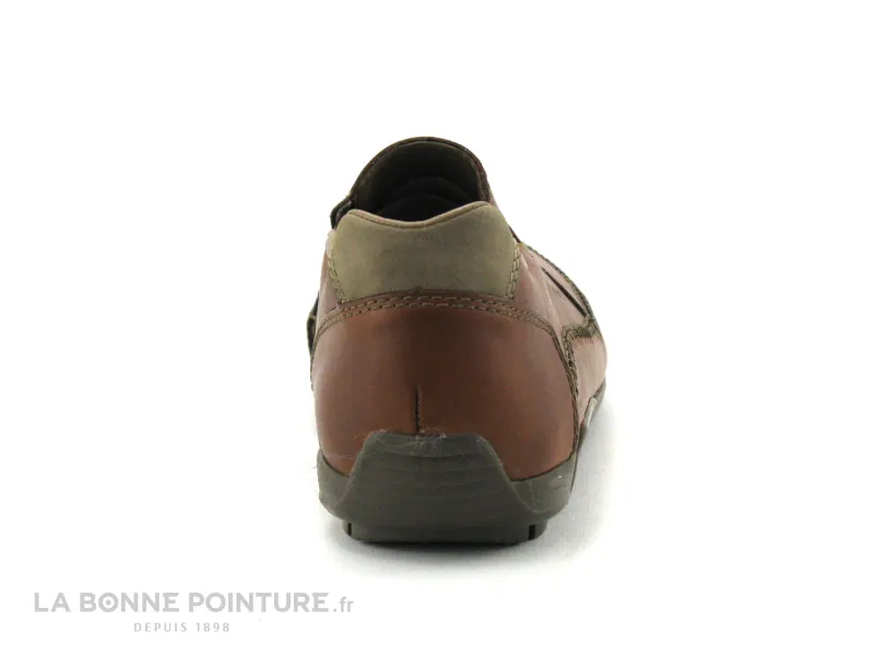 Achat chaussures Rieker Homme Mocassin, vente Rieker 09053-24 brown - Mocassin souple Homme en cuir marron