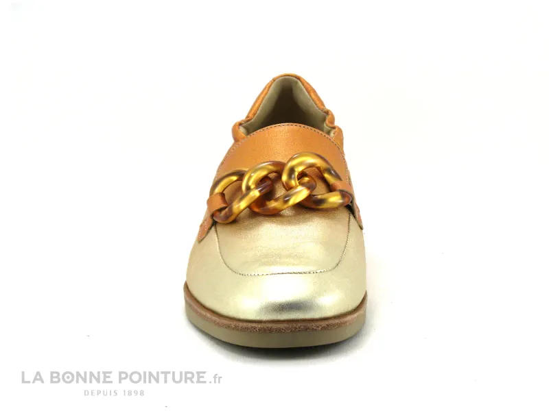 Achat chaussures Softwaves Femme Mocassin, vente Softwaves GABY 8-35-31-011 - Platino Pumpkin - Mocassin orange platine