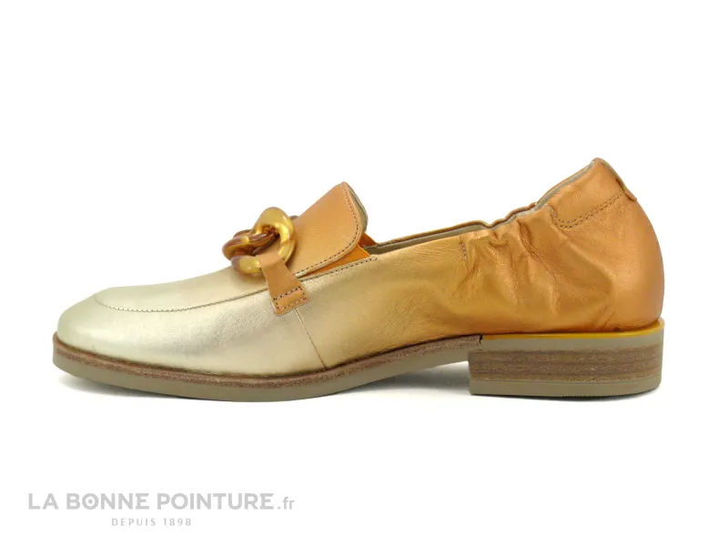 Achat chaussures Softwaves Femme Mocassin, vente Softwaves GABY 8-35-31-011 - Platino Pumpkin - Mocassin orange platine