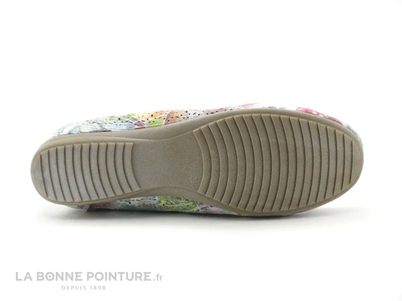 Achat chaussures Sun Shadow Femme Mocassin, vente Sun Shadow 242050 White flower - Mocassin fleuri Femme