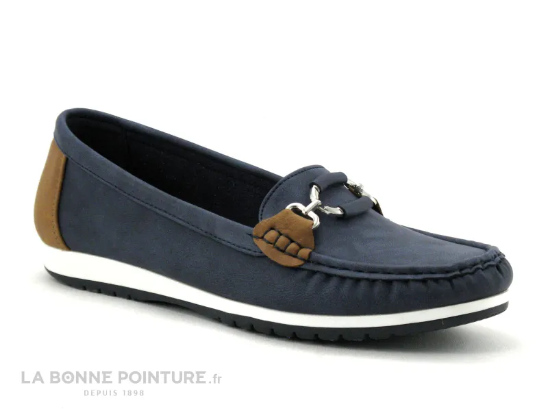 Achat chaussures Sweet R Femme Mocassin, vente Sweet R MACARE Marine - Mocassin Femme souple