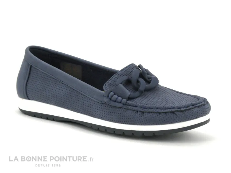 Achat chaussures Sweet R Femme Mocassin, vente Sweet R MUXE marine - Mocassin Femme bleu marine - 3 maillons