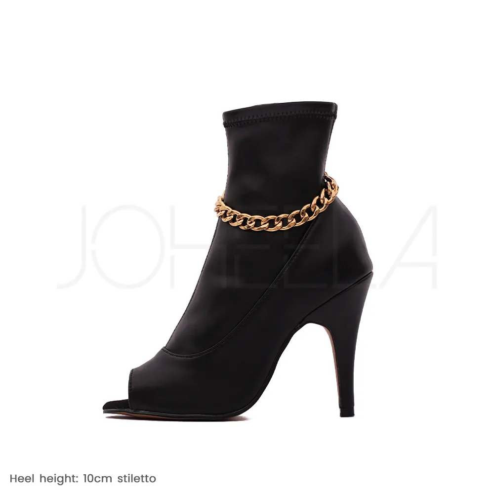 Ana - Chaînes dorées - Talons stilettos - Personnalisable