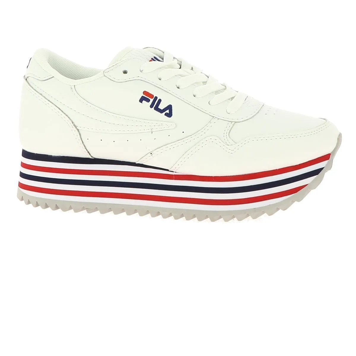 Baskets mode Fila orbit zeppa strip wmn blanc