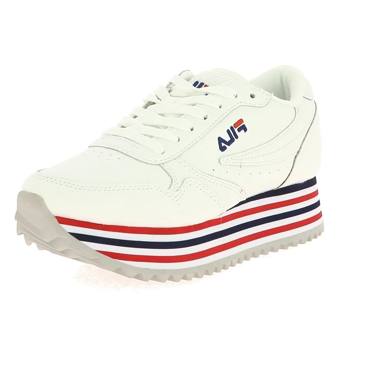 Baskets mode Fila orbit zeppa strip wmn blanc