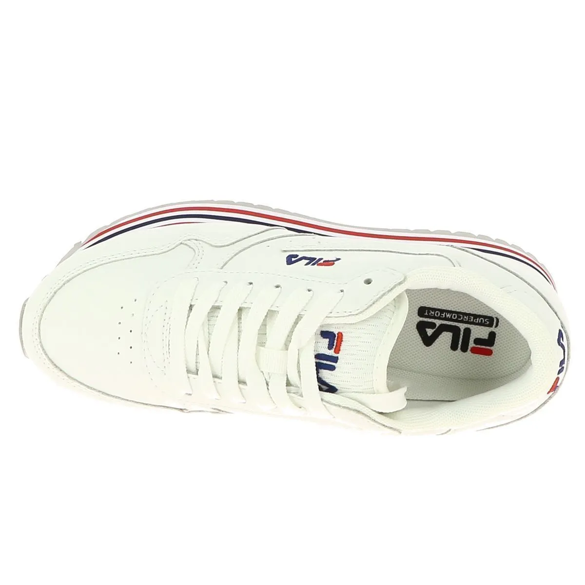 Baskets mode Fila orbit zeppa strip wmn blanc