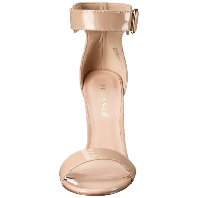 Beige 13 cm Pleaser AMUSE-10 sandales à talons aiguilles