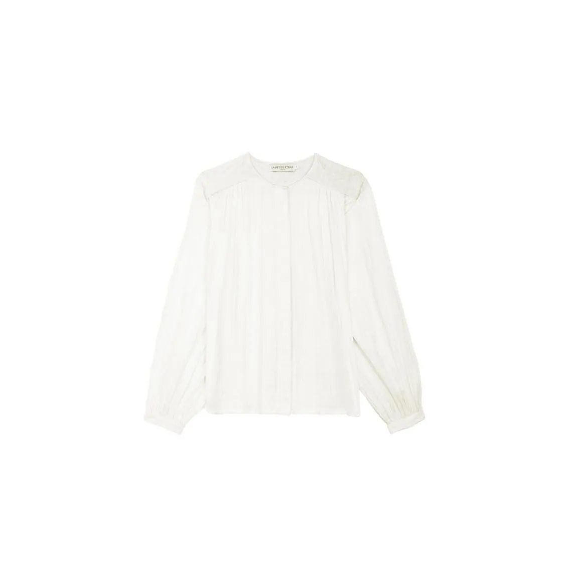 Blouse ample BERLIA blanc en coton | 3 Suisses