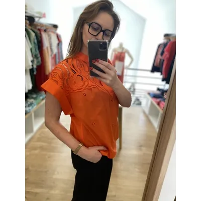 Blouse Lina - Orange - SUNCOO