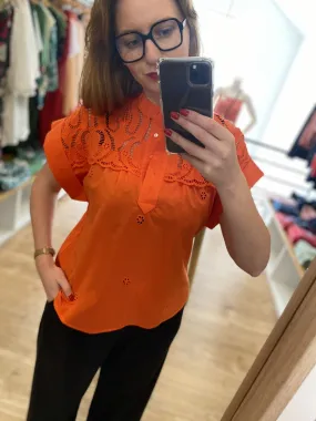 Blouse Lina - Orange - SUNCOO