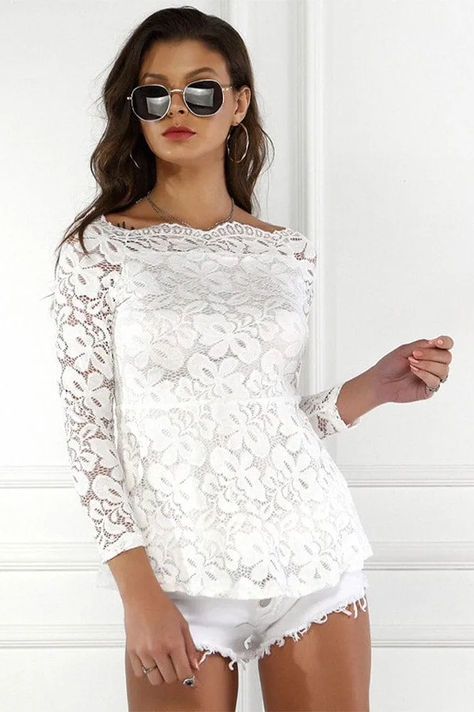 Blouse Manche 3/4 Dentelle