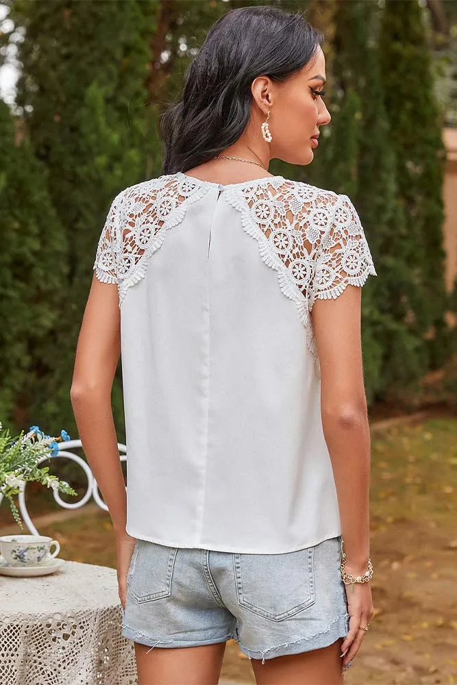 Blouse Rétro Dentelle