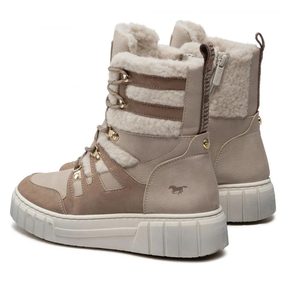 Bottines Mustang 1446603 beige