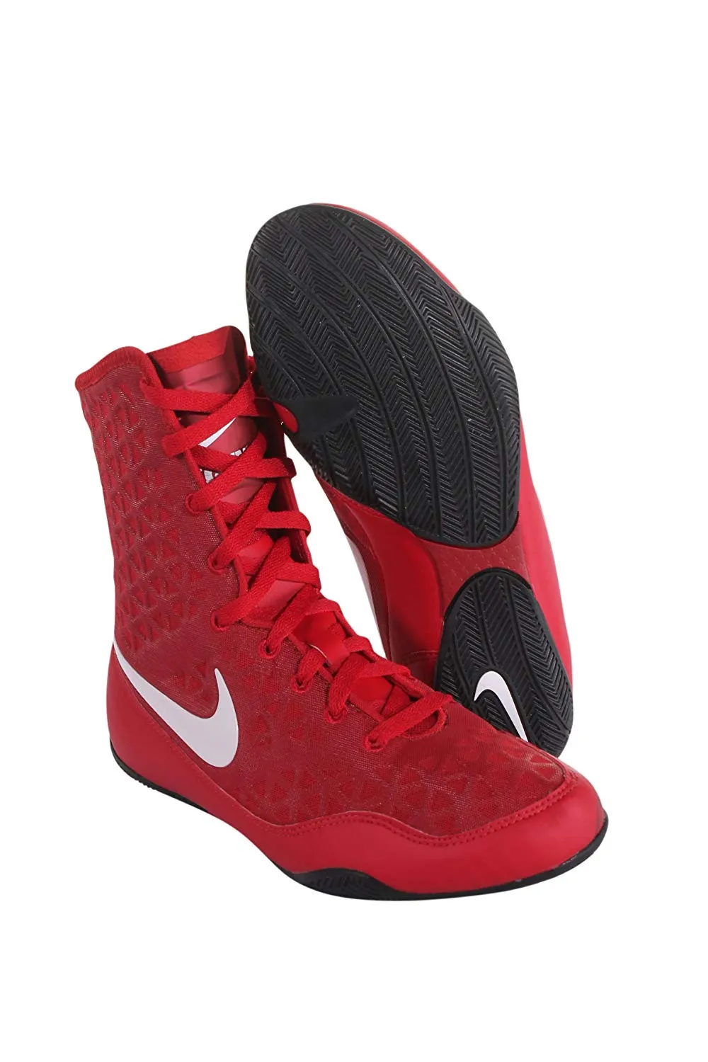 Chaussures de boxe Nike KO - Rouge/Blanc