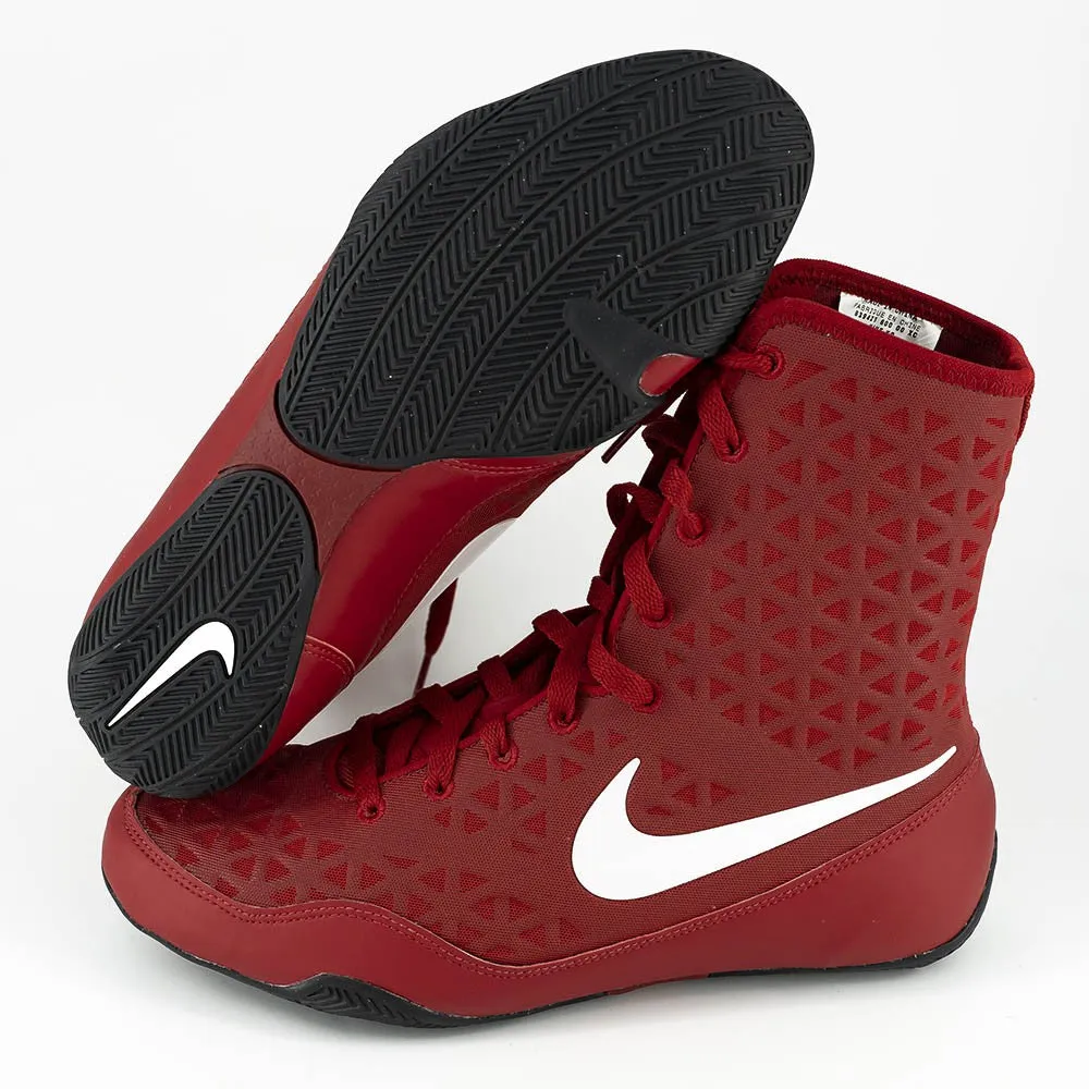 Chaussures de boxe Nike KO - Rouge/Blanc