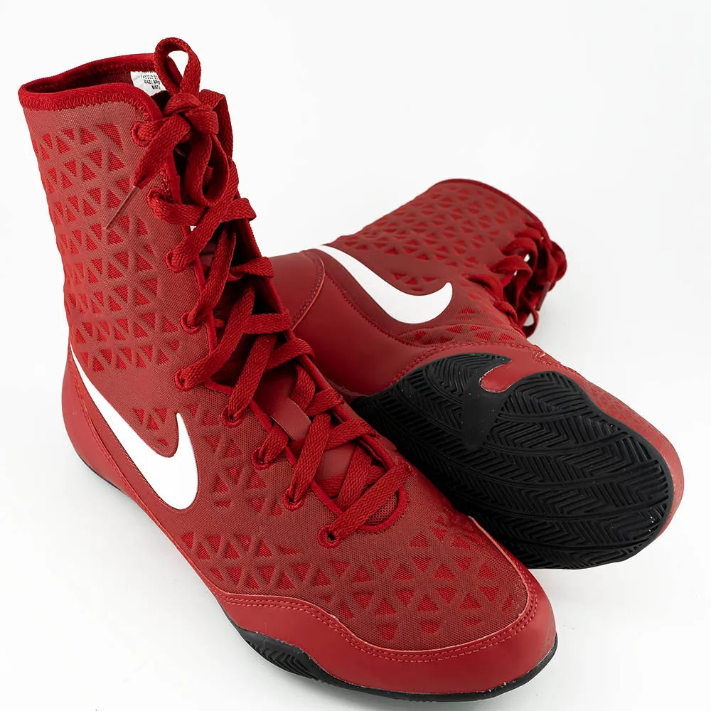 Chaussures de boxe Nike KO - Rouge/Blanc