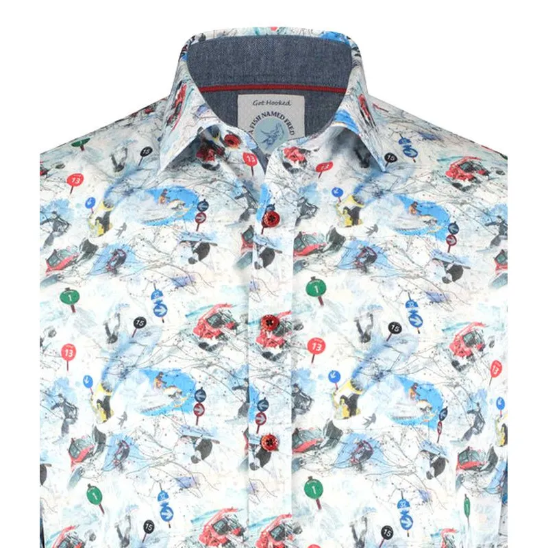 chemise fantaisie A Fish Named Fred pistes ski