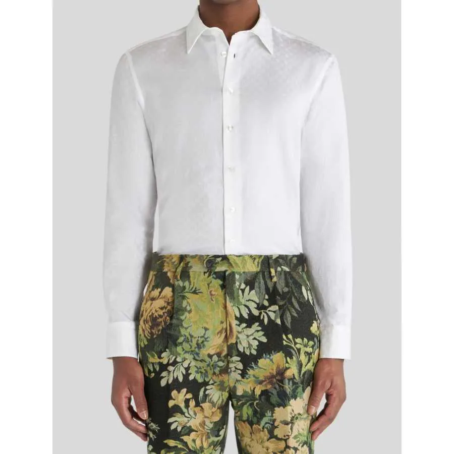 Chemise Imprimée Cravate Blanche - Etro pour homme