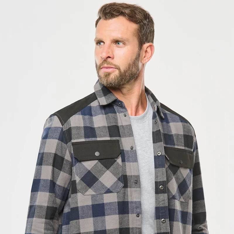 Chemise professionnelle à carreaux en 100% coton WK520 - VPA