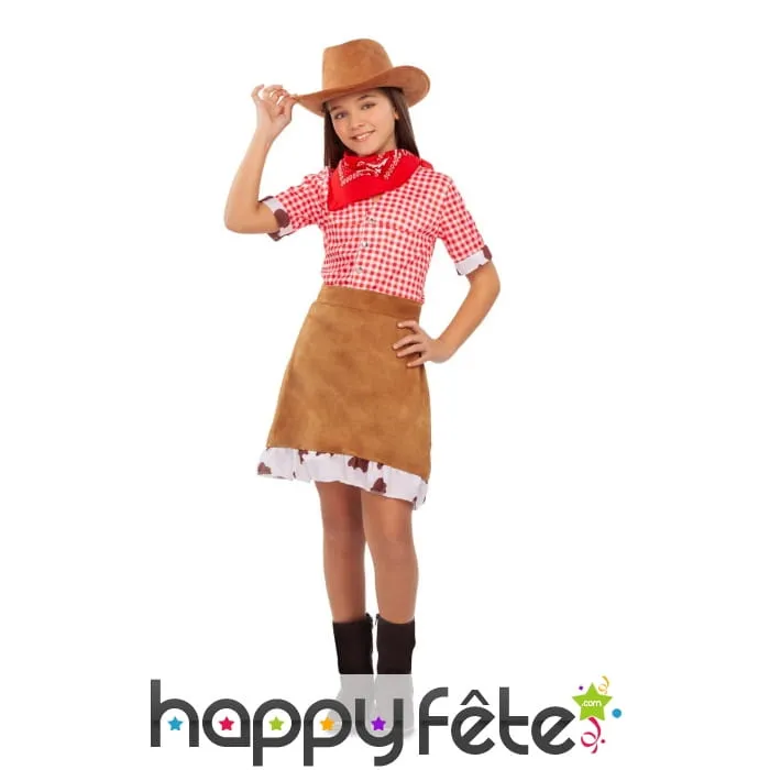 Costume de cowgirl du Farwest pour enfant