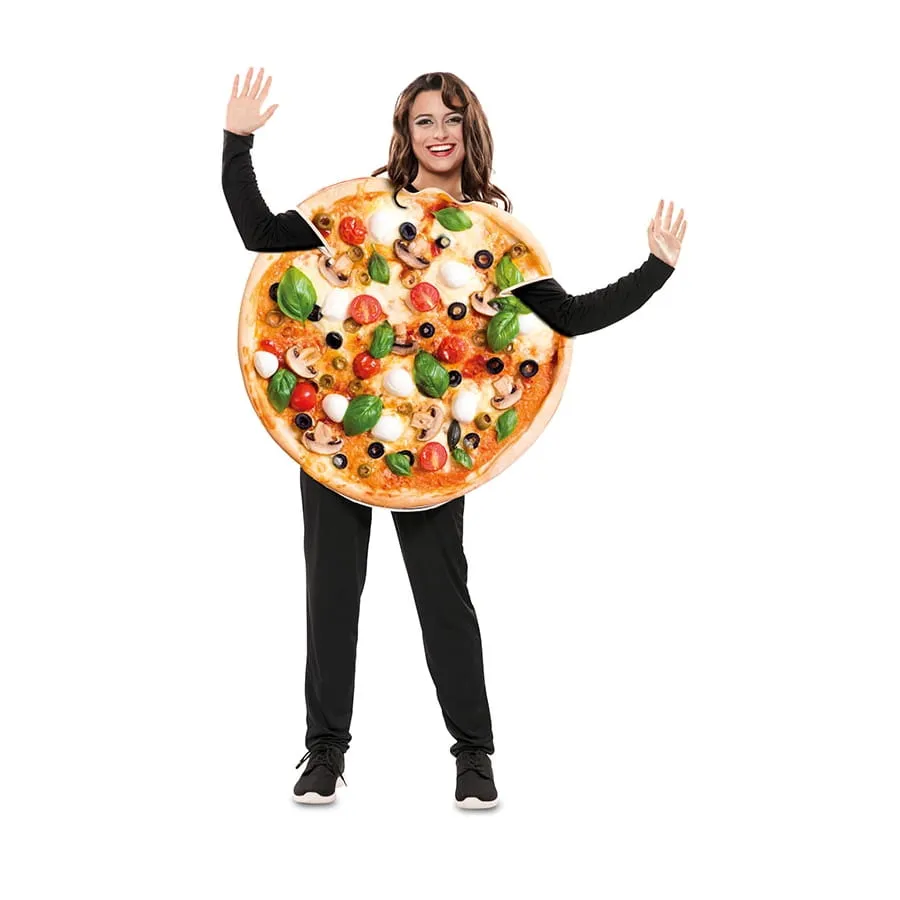 Costume de pizza végétarienne pour adulte