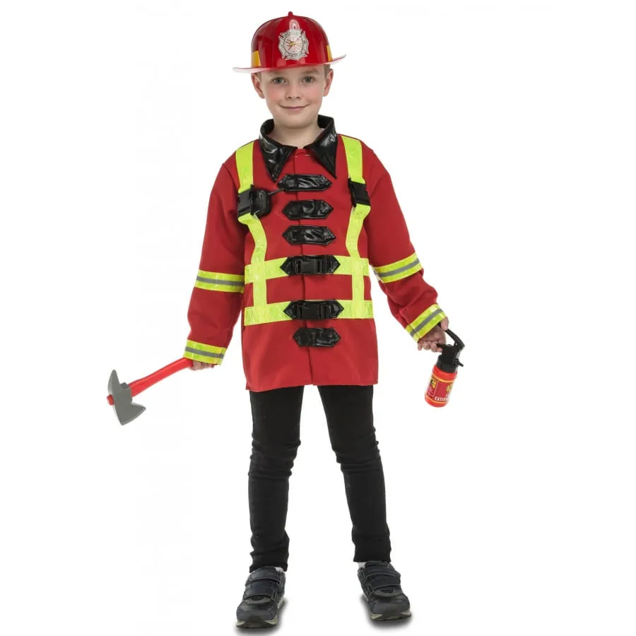 Costume de pompier pour enfant avec accessoires