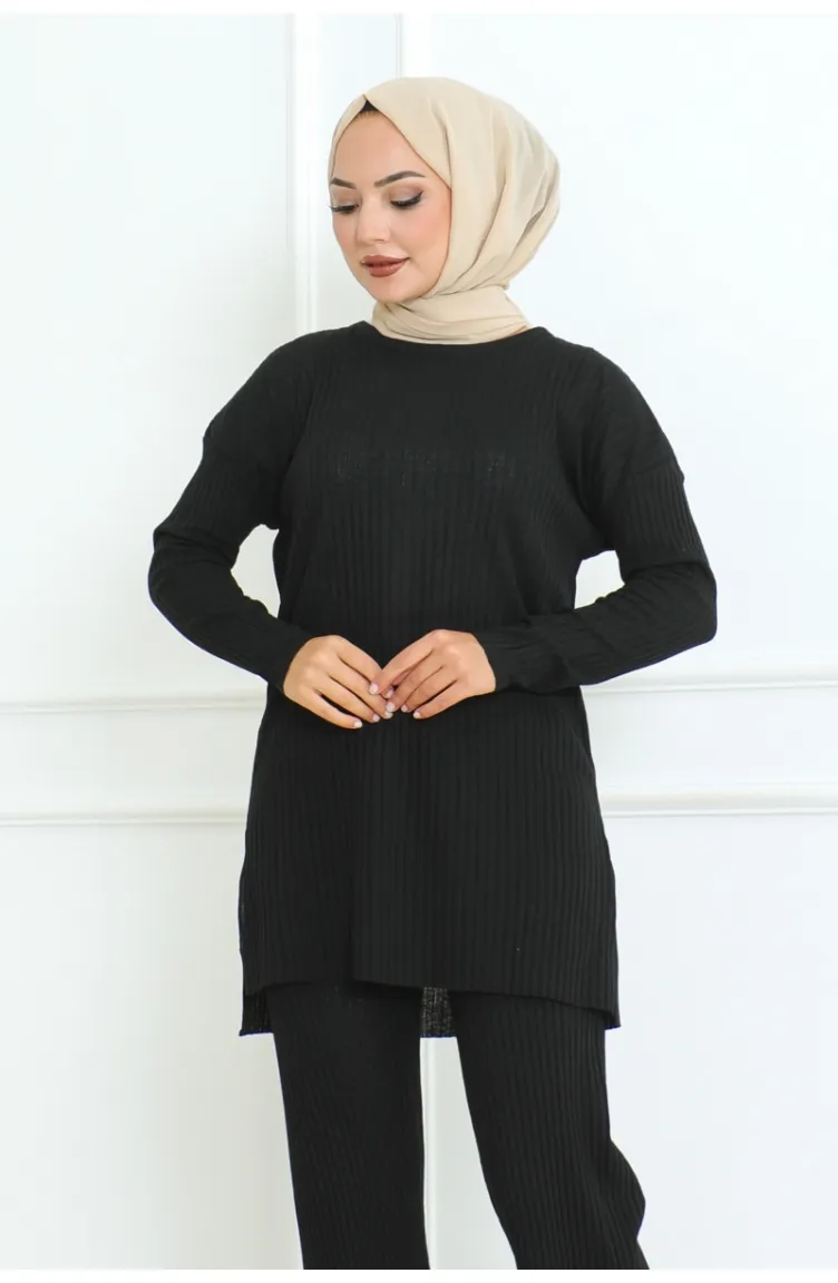 Costume Velours Côtelé Océan 152-01 Noir 152-01