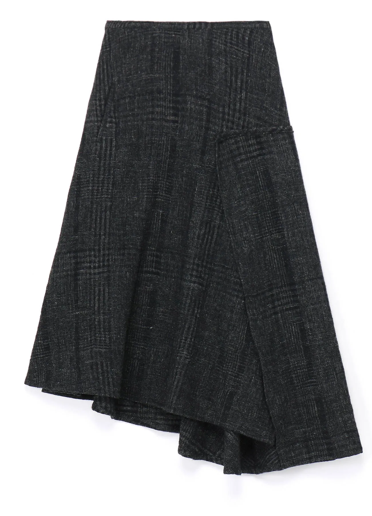 DOBBY CHECK FLARE SKIRT